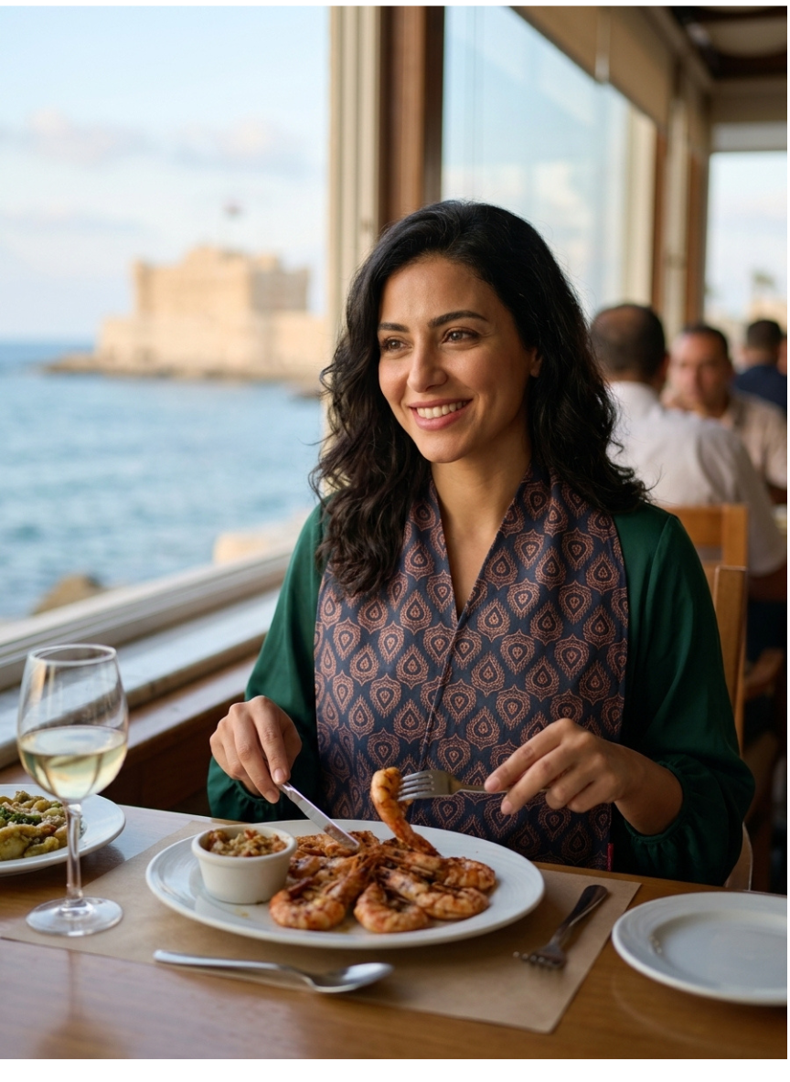سكارف مقاوم للماء بنقشة ريش
