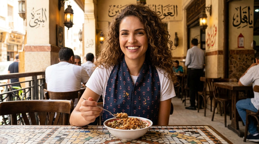 سكارف مقاوم للماء بنقشة  مرساه