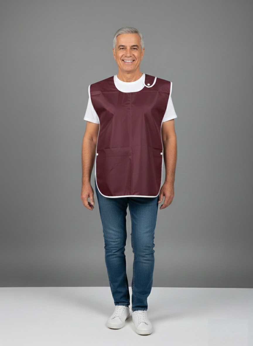 red adult bib